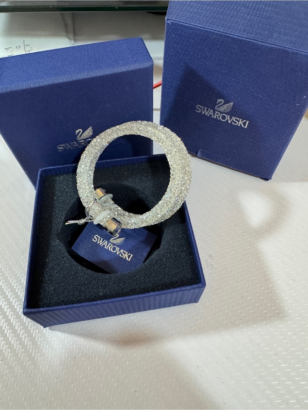 Swarovski Crystaldust Double Bangle Bracelet